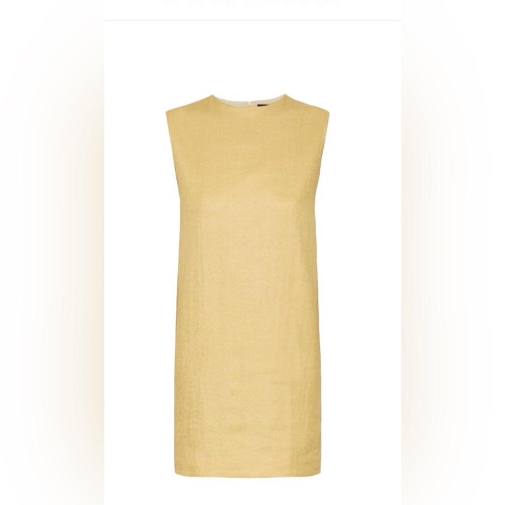 Theory Lemon Yellow Linen Shift